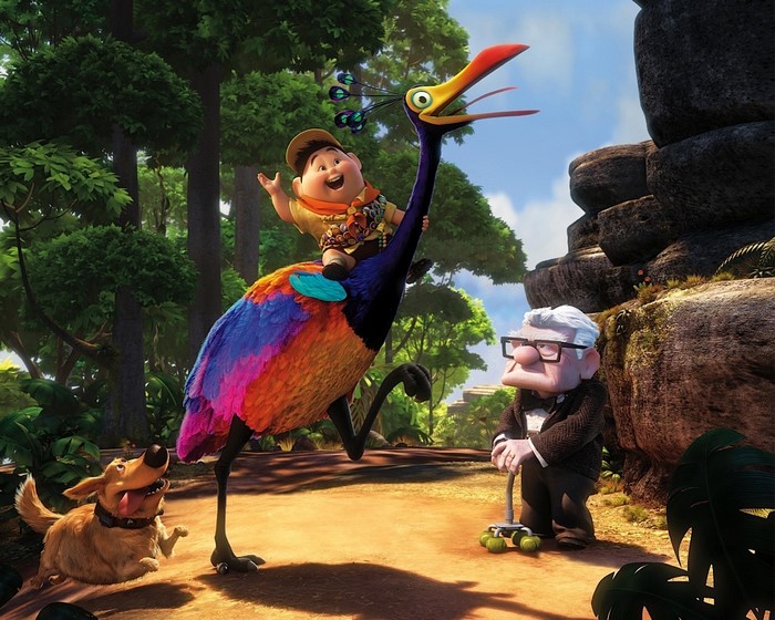 Russell and Kevin from Up movie