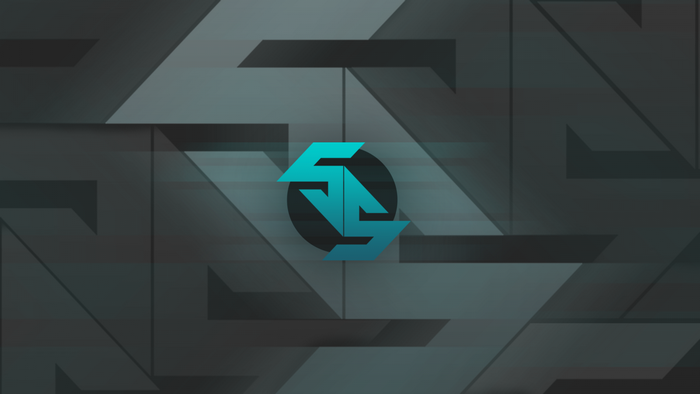 CS GO Team Logo with Geometric Background