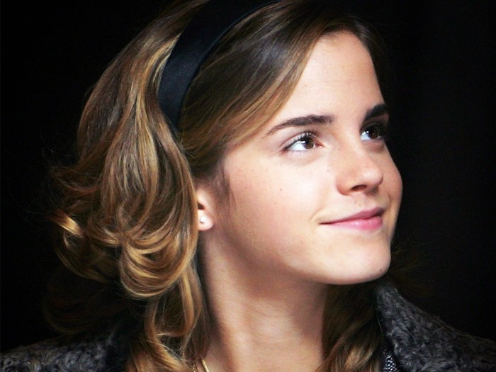 Emma Watson with a black headband