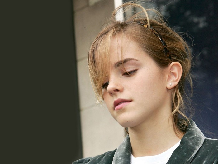 Emma Watson Close-Up Portrait with Soft Expression