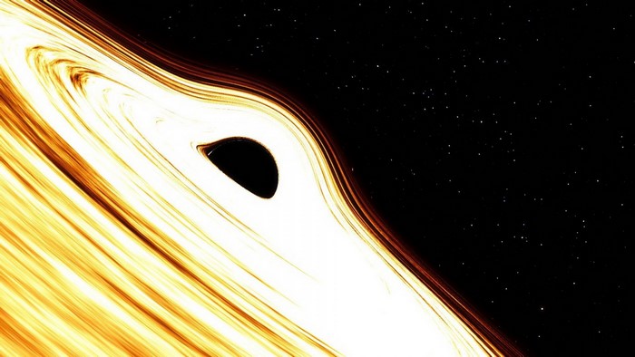 Black hole with accretion disk and stars