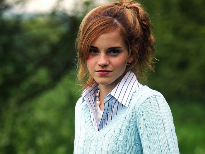 Emma Watson portrait outdoors
