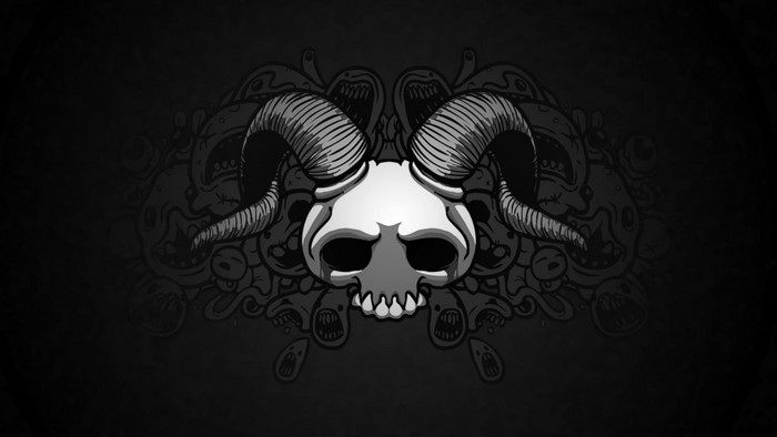 The Binding of Isaac Skull with Horns