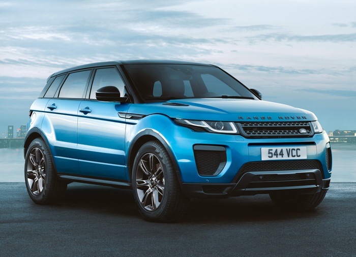 Blue Range Rover Evoque 2019 Car
