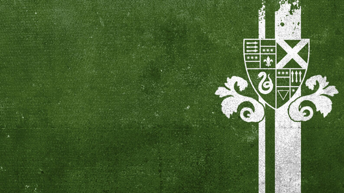 Slytherin Crest on Green Textured Background