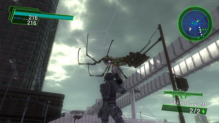 Earth Defense Force 2025 screenshot with giant spider
