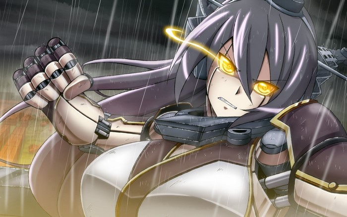 Nagato from Kantai Collection in battle
