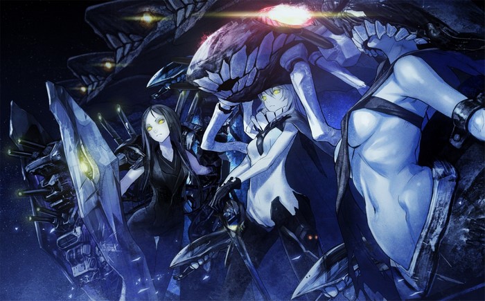 Anime characters with mecha from Kantai Collection
