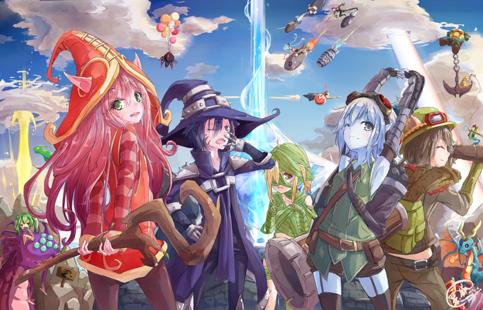 League of Legends characters in a fantasy setting