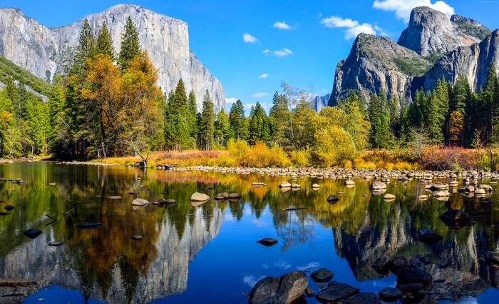 4k, forest, Yosemite, mountains, El Capitan, lake, OSX, 5k, apple