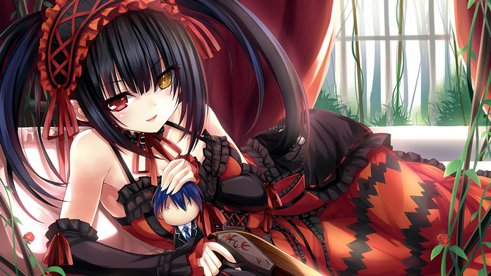 Tokisaki Kurumi from Date A Live in Gothic Dress