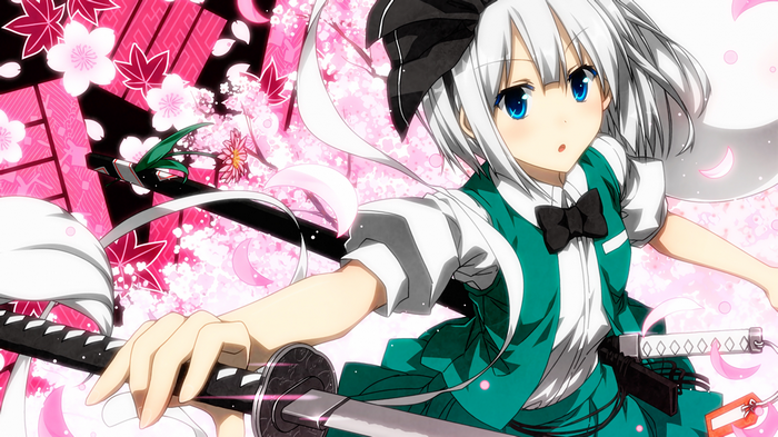 Konpaku Youmu from Touhou with a katana
