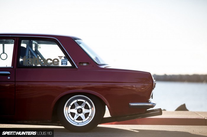 Datsun 510 with Fatlace sticker