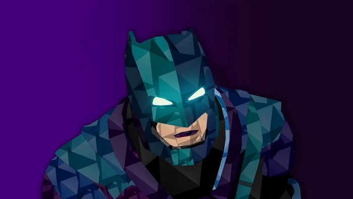 Low poly Batman from DC Comics