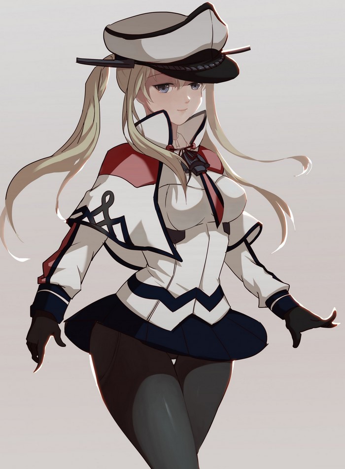 Anime girl in military uniform