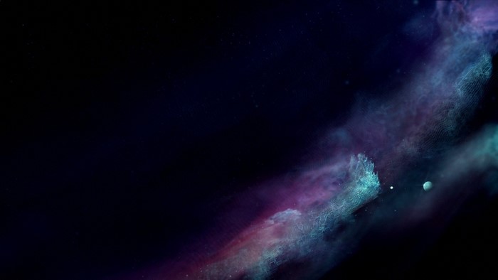 Digital art of a galaxy with nebulae and stars