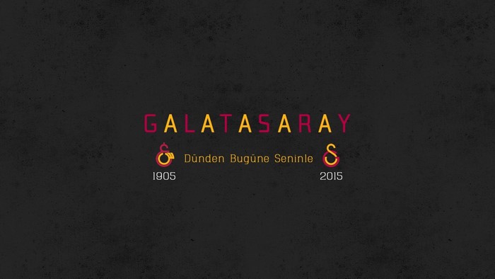 Galatasaray S.K. 1905-2015 text and logo