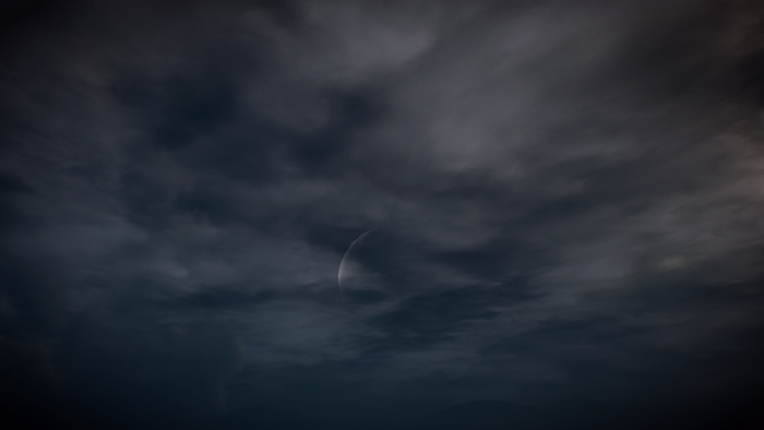 The Witcher 3: Wild Hunt - Moonlit Stormy Sky