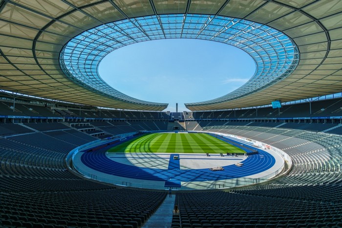 Olympiastadion Berlin with retractable roof
