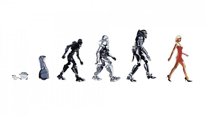Evolution of robots from toaster to human