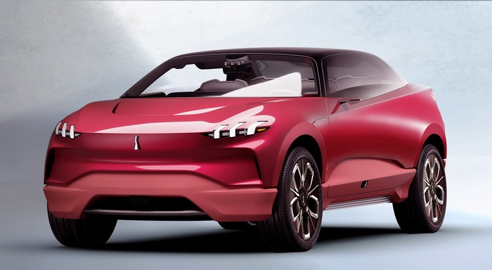 Red WEY XEV electric car concept