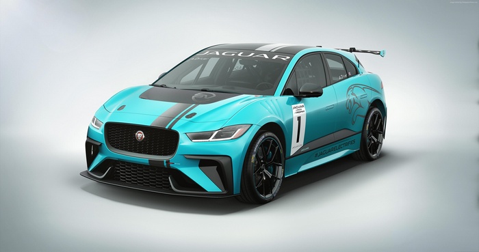 4K Jaguar I-Pace Electric Race Car
