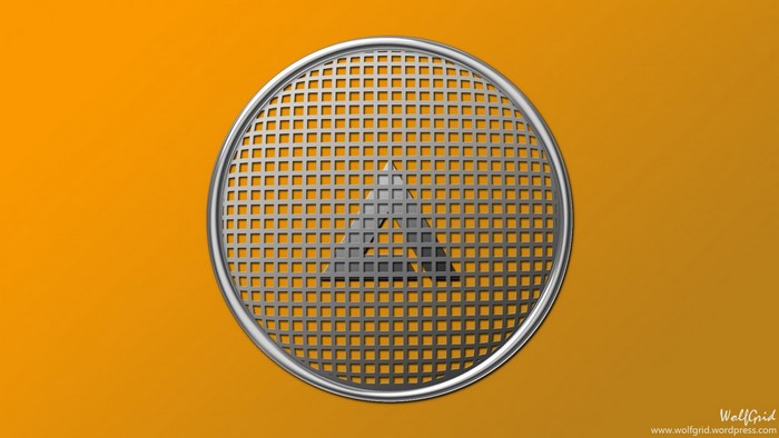 Aimp logo with triangle on a grid