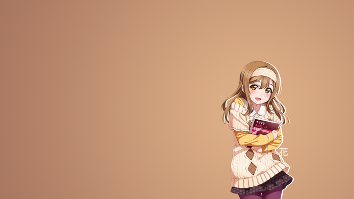 Anime girl holding a book