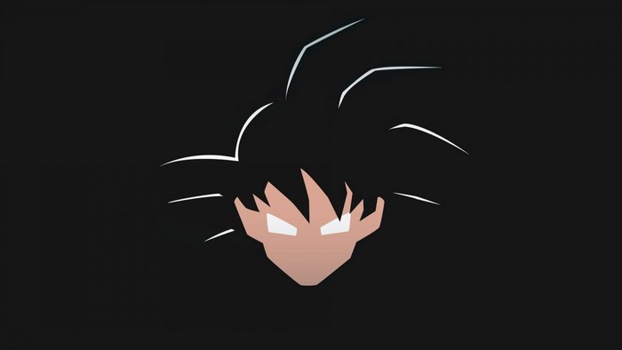 Goku from Dragon Ball Z minimalist illustration