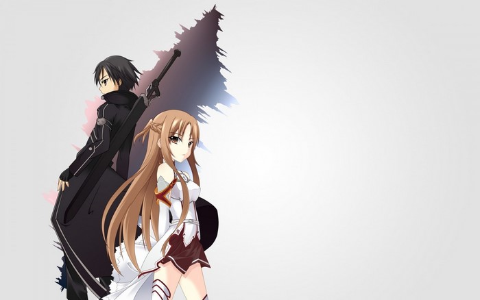 Kirito and Asuna from Sword Art Online