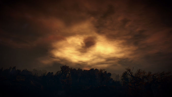 The Witcher 3: Wild Hunt - Stormy Sky Over Forest