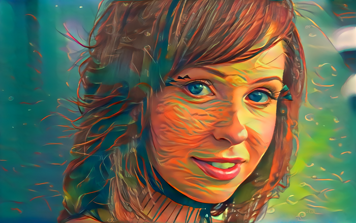 Portrait of Hayden Winters in psychedelic art style