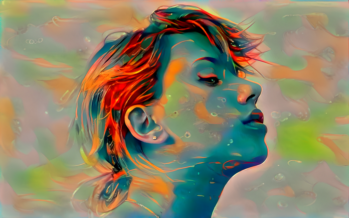 Scarlett Johansson Psychedelic Artistic Portrait