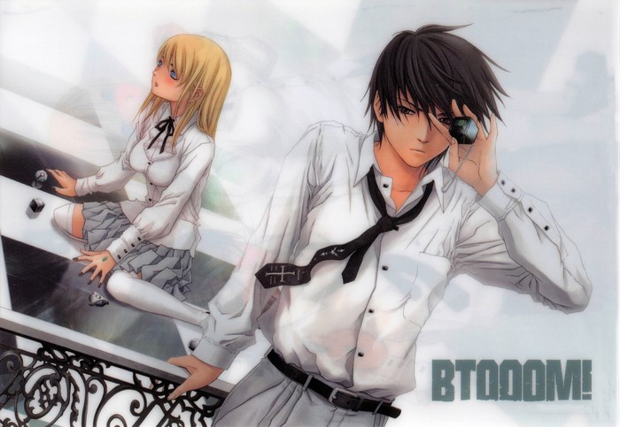 Himiko and Ryōta Sakamoto from Btooom!