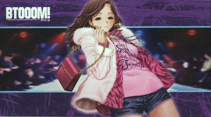 Woman from Btooom! with purse and jacket