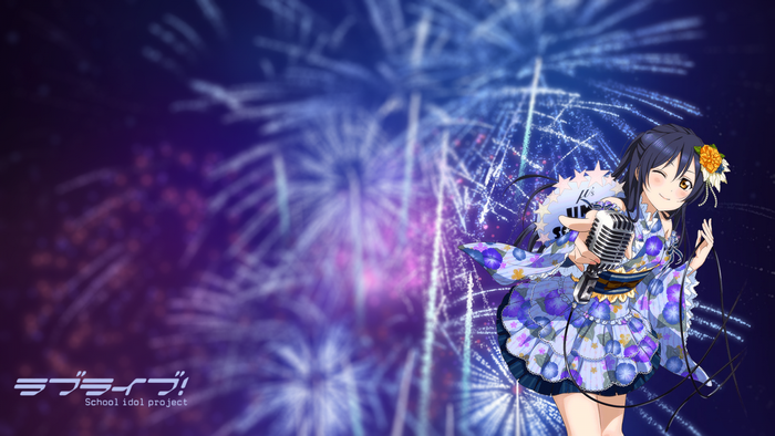 Sonoda Umi from Love Live! School Idol Project performing on stage