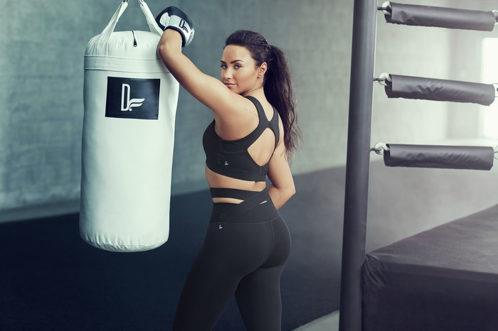Demi Lovato in a boxing gym