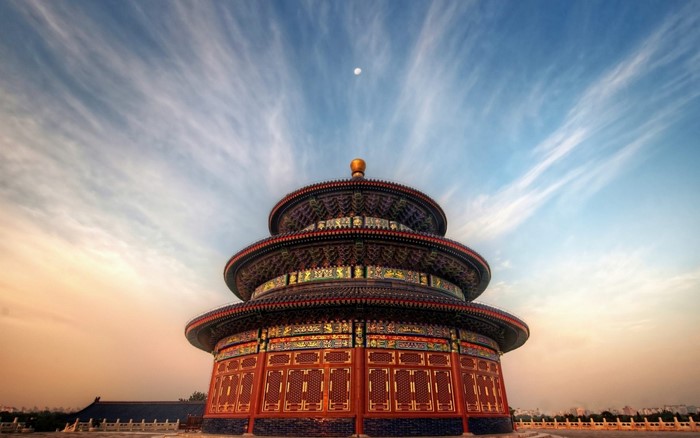 Temple of Heaven in Beijing at Dusk