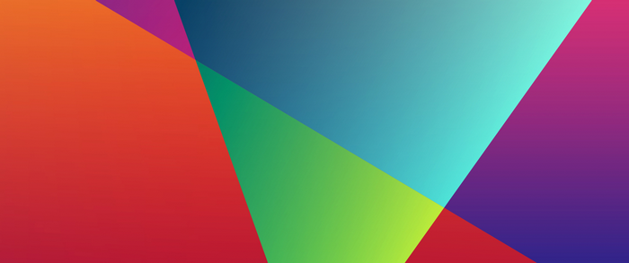 Abstract geometric shapes with gradient colors