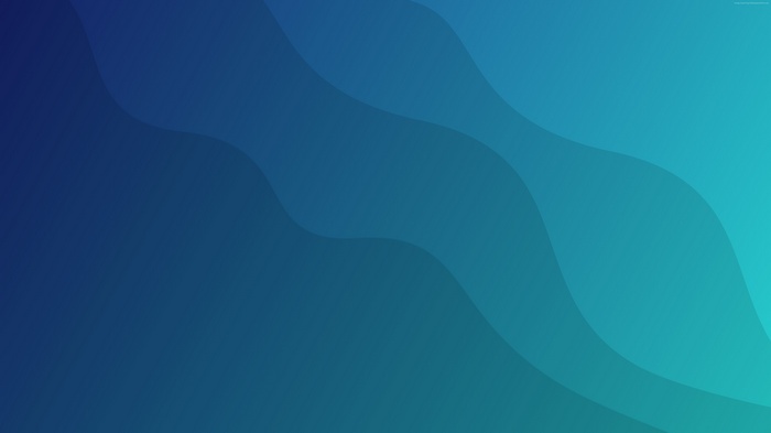 Abstract blue and teal waves 4K