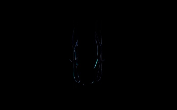 Abstract light trails in darkness