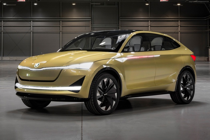 Skoda Vision E concept electric car