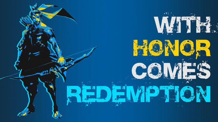 Hanzo from Overwatch with text