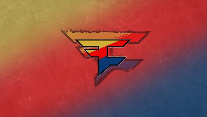 Faze Clan logo with red, yellow, and blue colors