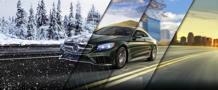 Mercedes-Benz S-Class Coupe in different weather conditions