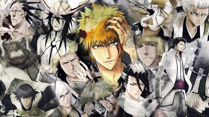 Bleach characters collage