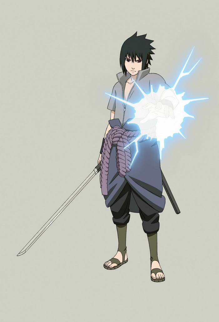 Sasuke Uchiha from Naruto Shippuden using Chidori