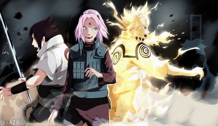 Naruto Shippuuden: Naruto, Sasuke, and Sakura