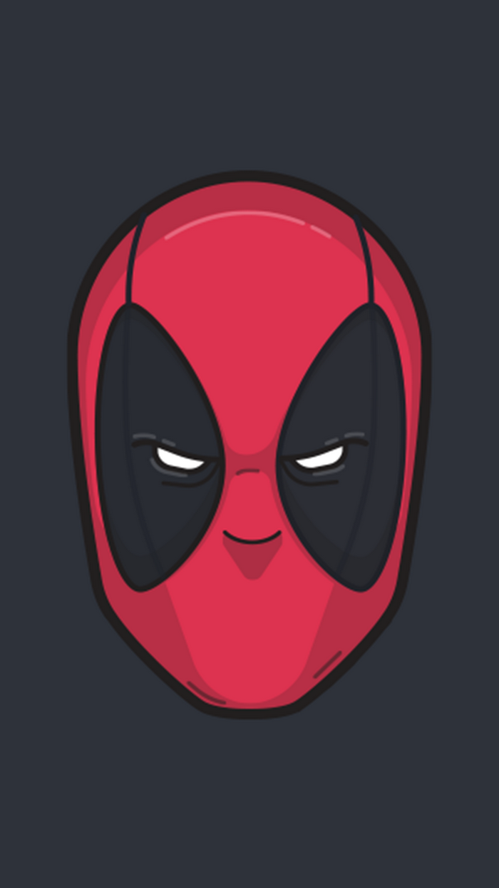 Deadpool mask illustration