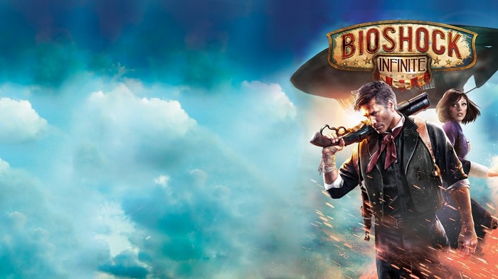 Booker DeWitt and Elizabeth from BioShock Infinite